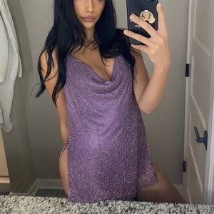 MESHKI diamanté dress